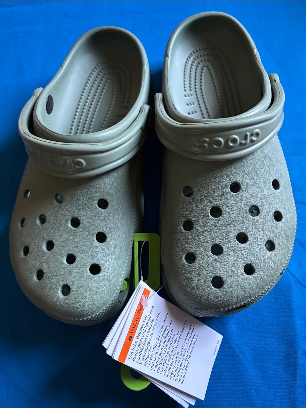 CROCS Kids Classic Clog in Light Olive Green